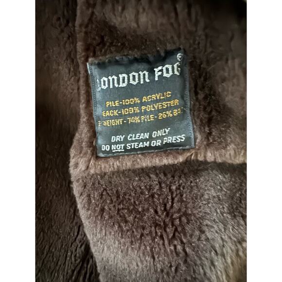 London Fog Coat 40L Tan Maincoat Weatherwear Trench Double Breasted Button - Picture 13 of 14